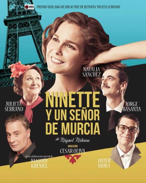 La comedia NINETTE Y UN SEÑOR DE MURCIA llega al Teatro Villa de Molina el viernes 2 de diciembre
