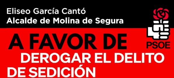 PP: El alcalde socialista, a favor de que Sánchez derogue el delito de sedición