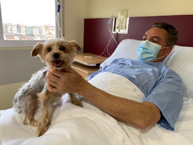 Ribera Hospital de Molina implanta un protocolo para permitir visitas de mascotas a pacientes ingresados