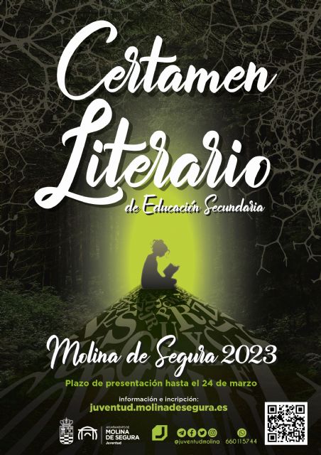 La Concejalía de Juventud de Molina de Segura convoca el XXXII Certamen Literario de Educación Secundaria 2023 en las modalidades de Microrrelato y Micropoesía