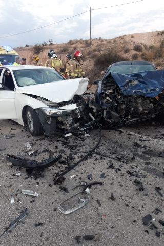 4 heridos en un accidente de tráfico en Molina de Segura
