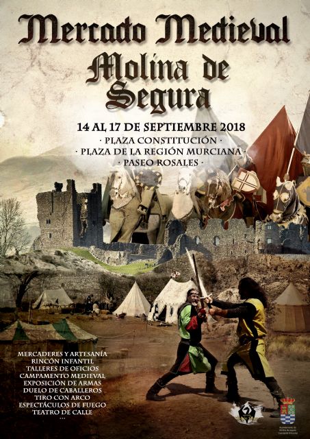 Molina de Segura contará con un Mercado Medieval del 14 al 17 de septiembre, durante las Fiestas Patronales