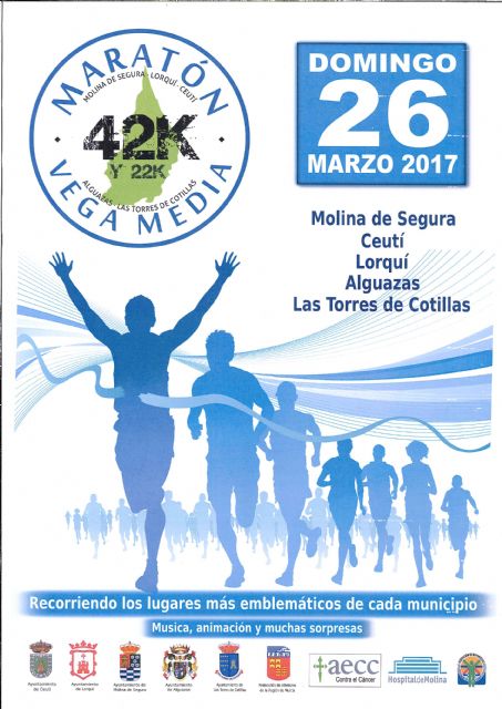 La primera edición de la Maratón y Media Maratón Vega Media se celebrará el domingo 26 de marzo de 2017