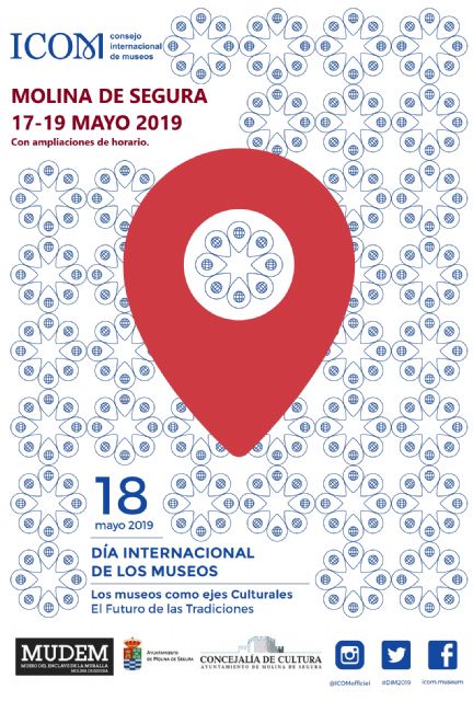 El Ayuntamiento de Molina de Segura conmemora el Día Internacional de los Museos 2019 con diversas actividades del 17 al 19 de mayo