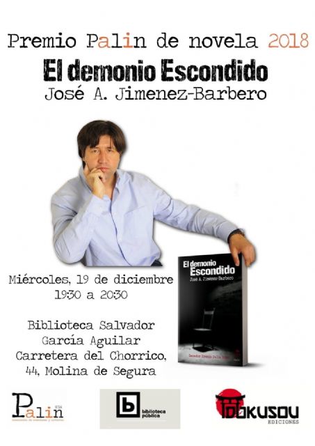José Antonio Jiménez-Barbero presenta el libro El demonio escondido el miércoles 19 de diciembre en Molina de Segura