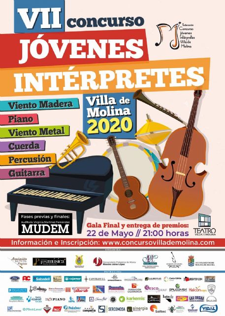 El VII Concurso de Jóvenes Intérpretes Villa de Molina 2020 inicia su andadura en seis modalidades