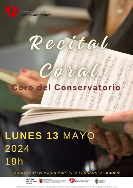 El Conservatorio de Música Maestro Jaime López de Molina de Segura ofrece varias actividades de fin de curso del 8 al 13 de mayo