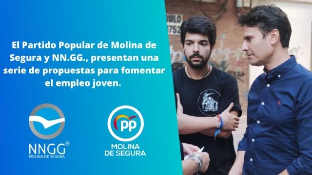 El Partido Popular de Molina de Segura y NN.GG., presentan una serie de propuestas para fomentar el empleo joven