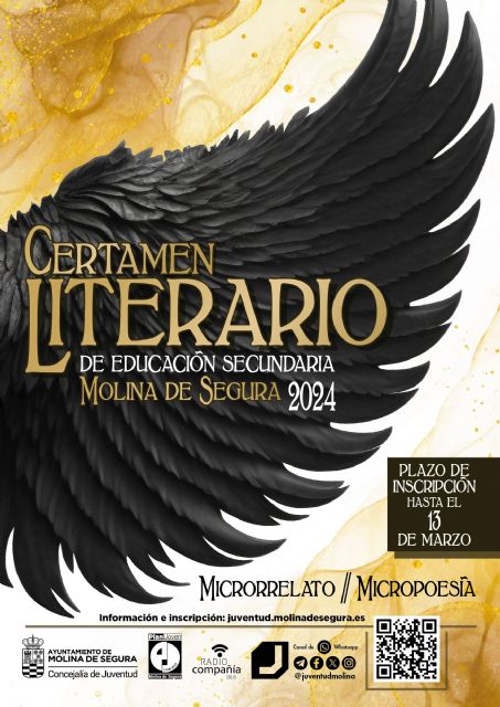 La Concejalía de Juventud de Molina de Segura publica la relación de ganadores del 33° Certamen Literario de Educación Secundaria 2024