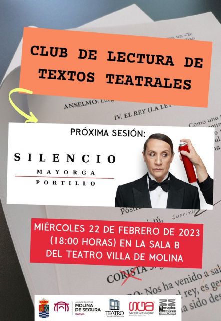 Silencio, del escritor y dramaturgo Juan Mayorga, es la obra elegida para ser tratada en la próxima reunión del Club de Lectura de Textos Teatrales