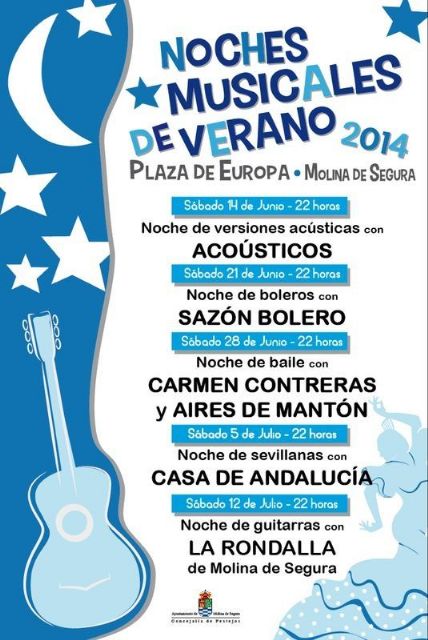 La Plaza de Europa de Molina de Segura acoge el programa Noches Musicales de Verano 2014