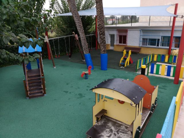 El Ayuntamiento de Molina de Segura invierte unos 50.000 euros en obras de mejora en los parques de las escuelas infantiles La Inmaculada, Consolación y Cañada de las Eras