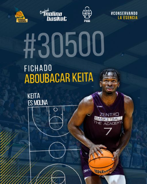 El Ciudad Molina Basket gana músculo con Aboubacar Keita