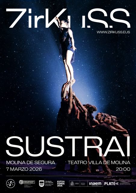 ZirKuSS presenta el espectáculo de circo contemporáneo y danza SUSTRAI el sábado 7 de marzo en el Teatro Villa de Molina