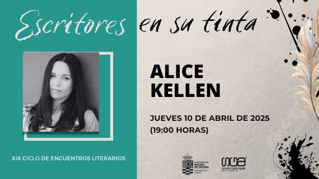 Alice Kellen participará en el ciclo 'Escritores en su tinta' el próximo 10 de abril