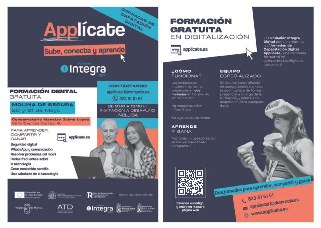 Molina de Segura impulsa la capacitación digital de sus mayores con las jornadas gratuitas Applícate