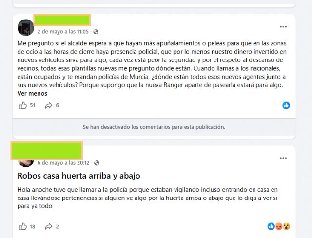 El PSOE exige un Plan Especial contra la delincuencia ante el aumento de la inseguridad en Molina