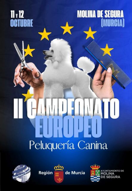 El II Campeonato Internacional y Europeo de Peluquería Canina 2025 se celebra en Molina de Segura los días 11 y 12 de octubre