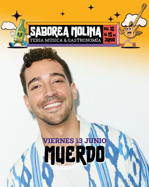SABOREA MOLINA 2025 ofrece música y gastronomía, del jueves 12 al domingo 15 de junio, en el recinto ferial REMO de Molina de Segura