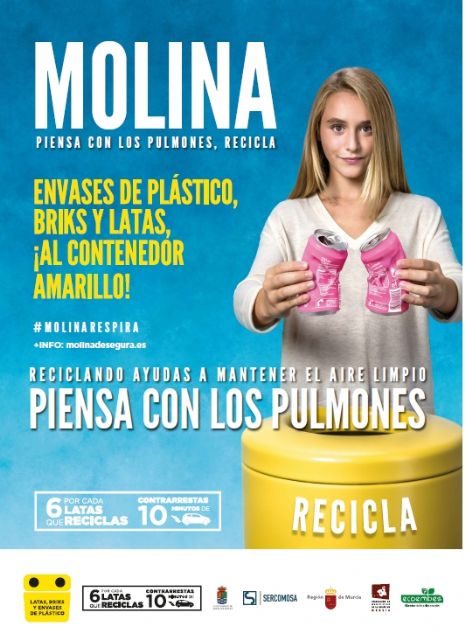 Molina de Segura cierra la campaña Molina, piensa con los pulmones, recicla con el acto de entrega de premios del concurso de radio Cómo reciclar en casa en el contenedor amarillo