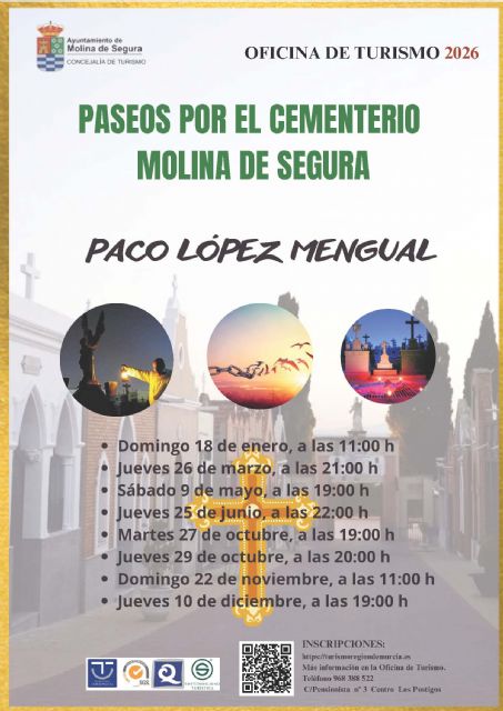 La Concejalía de Turismo impulsa en 2026 una nueva edición de los paseos culturales por el Cementerio Municipal
