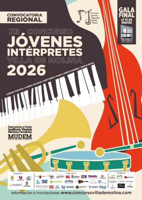 El Teatro Villa de Molina acoge la Gala Final del duodécimo Concurso Jóvenes Intérpretes 2026 el sábado 14 de marzo