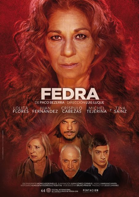 Lolita Flores protagoniza FEDRA el viernes 15 de febrero en el Teatro Villa de Molina