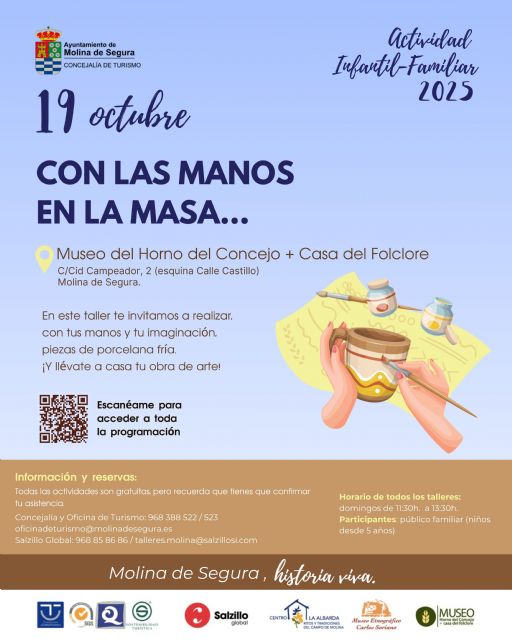 La Concejalía de Turismo organiza el taller Con las manos en la masa en el Horno del Concejo y Casa del Folclore el domingo 19 de octubre