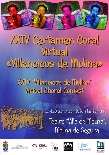 El XXIV Certamen Coral Virtual Villancicos de Molina se celebra el sábado 19 de diciembre con la participación de ocho coros de Costa Rica, Brasil, Madrid y Murcia