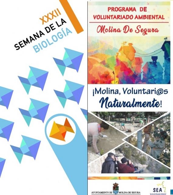 El Programa de Voluntariado Ambiental ¡Voluntari@s Naturalmente! del Ayuntamiento de Molina de Segura participa en la XXXII Semana de Biología de la Universidad de Murcia