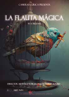 Camerata Lírica presenta la ópera LA FLAUTA MÁGICA en el Teatro Villa de Molina el viernes 20 de febrero