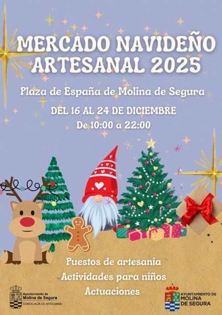 La Concejalía de Artesanía de Molina de Segura organiza el Mercadillo de Navidad hasta el miércoles 24 de diciembre