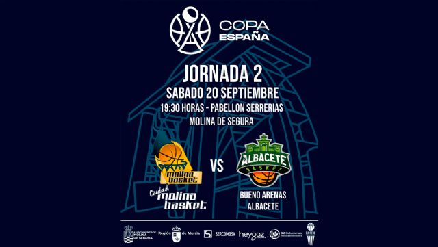El Ciudad Molina Basket recibe al Bueno Arenas Albacete en Copa de España