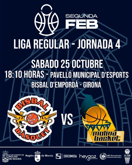 El Ciudad Molina Basket viaja hasta Girona en busca desu primer triunfo
