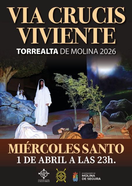 La pedanía molinense de La Torrealta acoge la representación del Vía Crucis Viviente el Miércoles Santo 1 de abril