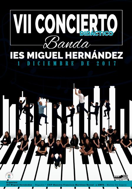 La AMPA del Colegio Maestro Francisco Martínez Bernal de Molina de Segura organiza el VII concierto didáctico a cargo de la Banda del IES Miguel Hernández de Bigastro el viernes 1 de diciembre