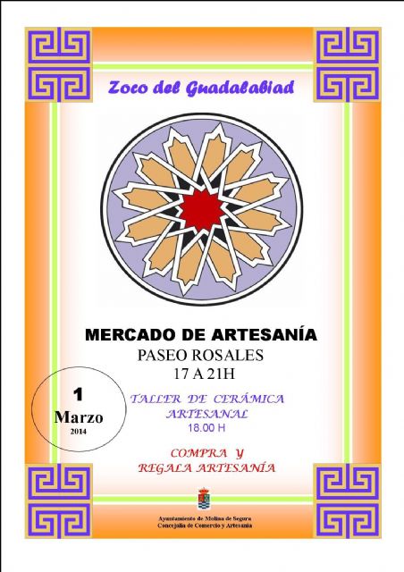 El mercadillo Zoco del Guadalabiad de Molina de Segura celebra una nueva edición el sábado 1 de marzo