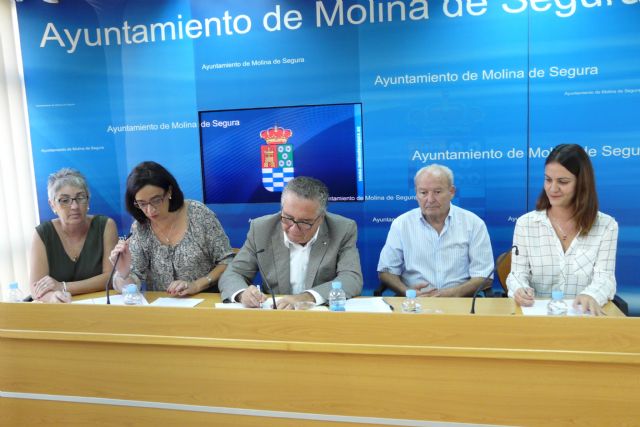 El Ayuntamiento de Molina de Segura y tres organizaciones sociales firman convenios de colaboración por un importe total de 13.000 euros