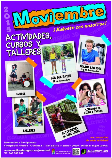 La Concejalía de Juventud de Molina de Segura organiza la campaña de actividades MOVIembre