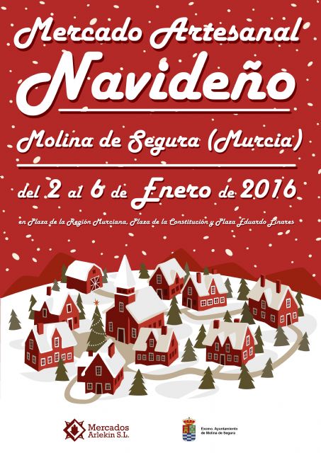Molina de Segura contará con un Mercado Artesanal Navideño del 2 al 6 de enero de 2016
