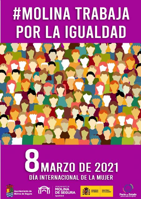 La Concejalía de Igualdad de Molina de Segura conmemora el 8 de Marzo con un amplio programa de actividades