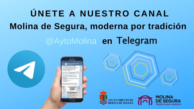 El Ayuntamiento de Molina de Segura se incorpora a la plataforma de mensajería Telegram con el objetivo de mejorar la información a la ciudadanía