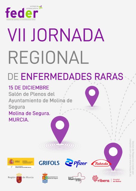 La VII Jornada Regional de Enfermedades Raras se celebra en Molina de Segura el miércoles 15 de diciembre