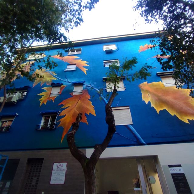 Inauguración de nuevo mural artístico en Barrio de Santa Bárbara de Molina de Segura