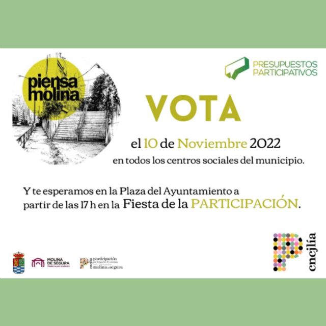 Vuelven los Presupuestos Participativos Municipales a Molina de Segura
