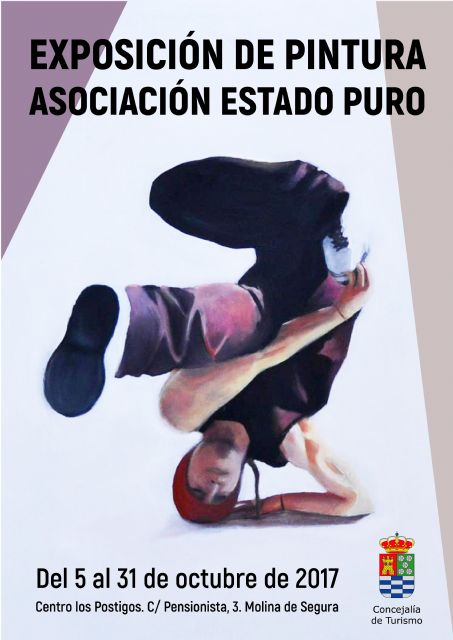 El Centro Los Postigos de Molina de Segura acoge la exposición de pintura JÓVENES ARTISTAS EN ESTADO PURO, de la Asociación Estado Puro, del  5 al 31 de octubre