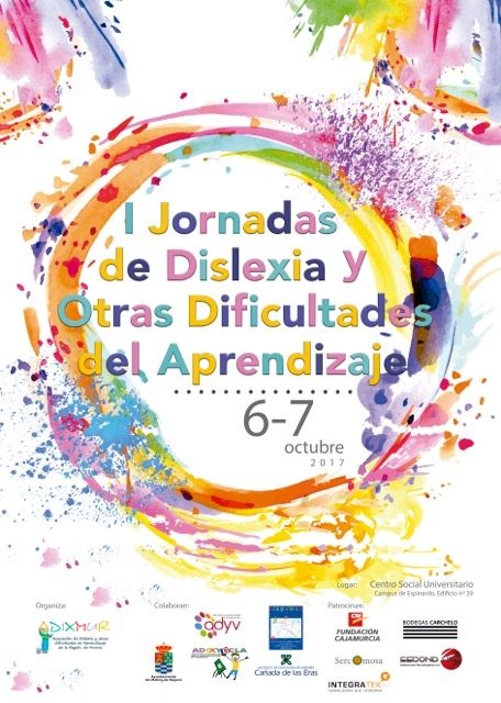 El Ayuntamiento de Molina de Segura colabora con ADIXMUR en la organización de las I Jornadas de Dislexia y otras Dificultades del Aprendizaje