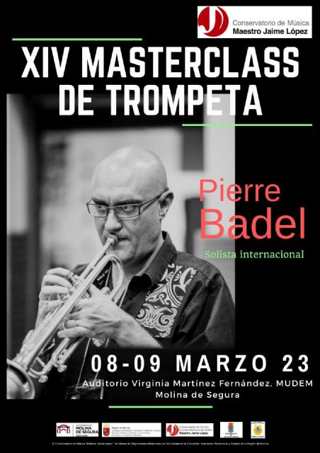 El Conservatorio Profesional de Música Maestro Jaime López de Molina de Segura organiza una master class de trompeta los días 8 y 9 de marzo
