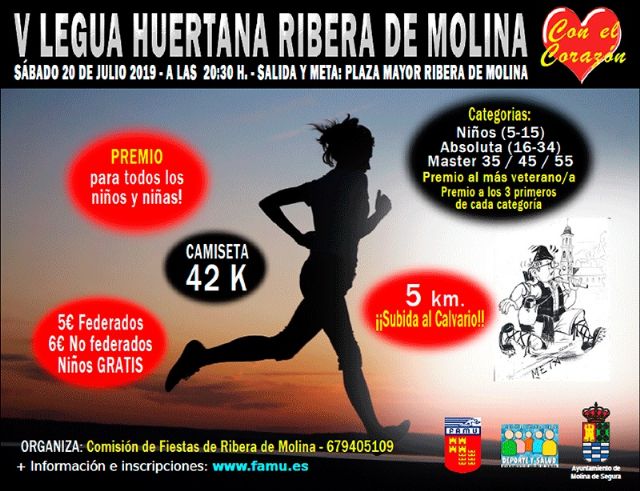 El sábado 20, V Legua Huertana de Ribera de Molina