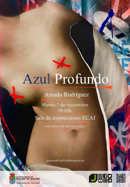 El Espacio de Creación Artística Joven de Molina de Segura acoge la exposición de AZUL PROFUNDO, de Amado Rodríguez, del 7 de noviembre al 1 de diciembre